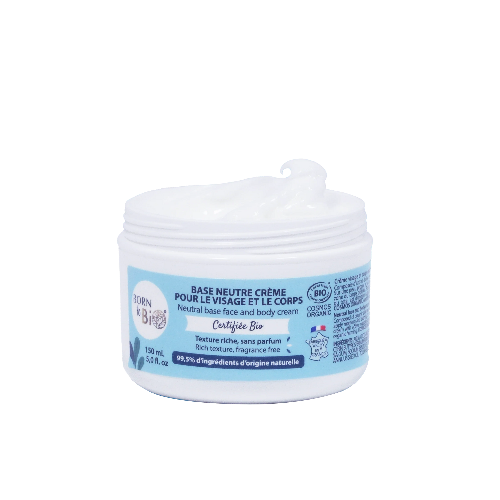 Crème visage et corps base neutre Certifiée Bio-0
